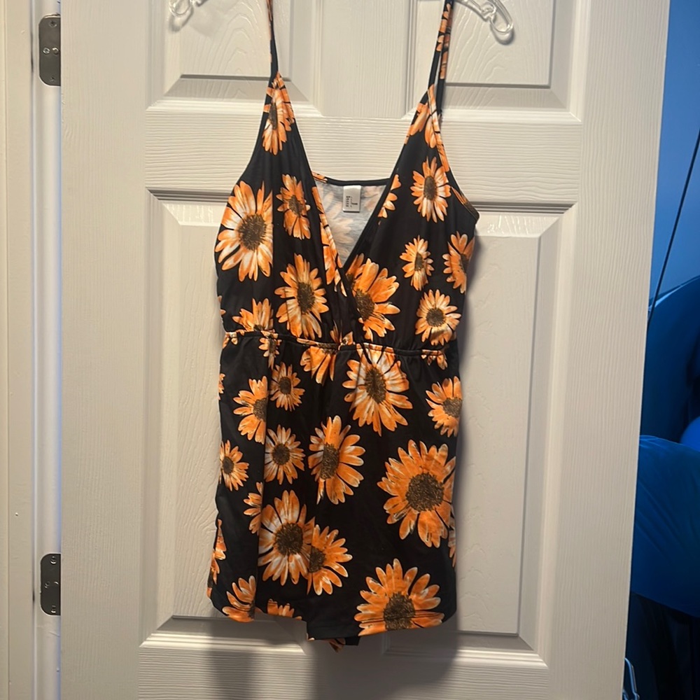 Women’s large sunflower romper